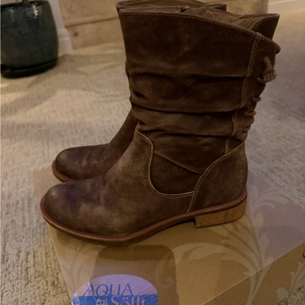 Sofft Dark Brown Ankle Boots